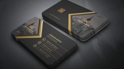 Membuat desain kartu nama